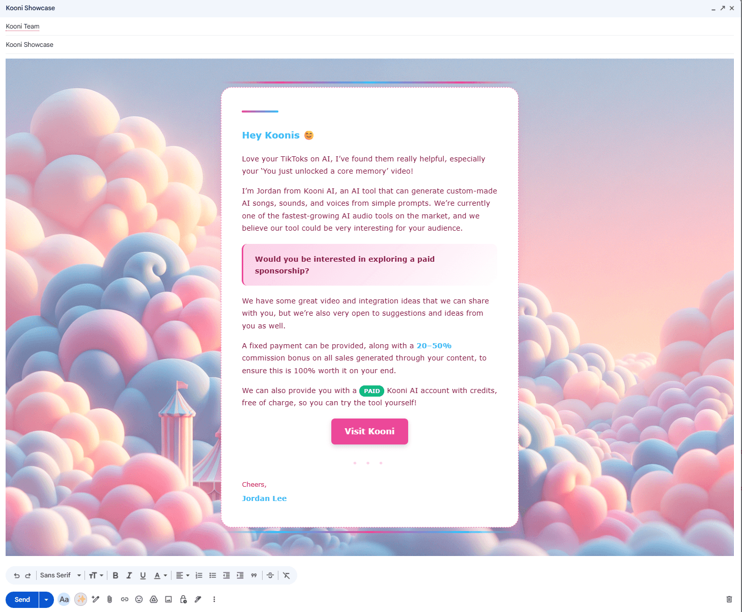 After - Polished email
